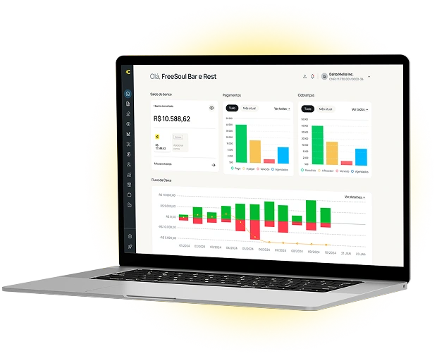 Resumo visual dos principais recursos do Contbank